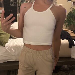 FP Movement by Free People White Crop Top